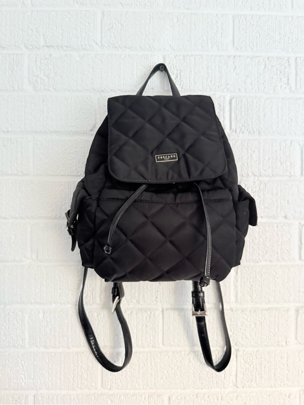 Toscano Quilted Black Women's Backpack - Sleek Everyday Carry